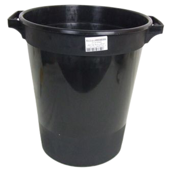 Large Flower Bucket Black H - 31.5cm-0