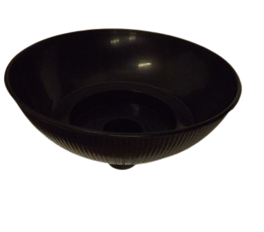 Domed Candle Cup Black 4" x 10pcs-0