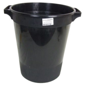 Large Flower Bucket Black H - 31.5cm-0