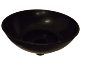 Domed Candle Cup Black 4" x 10pcs-0