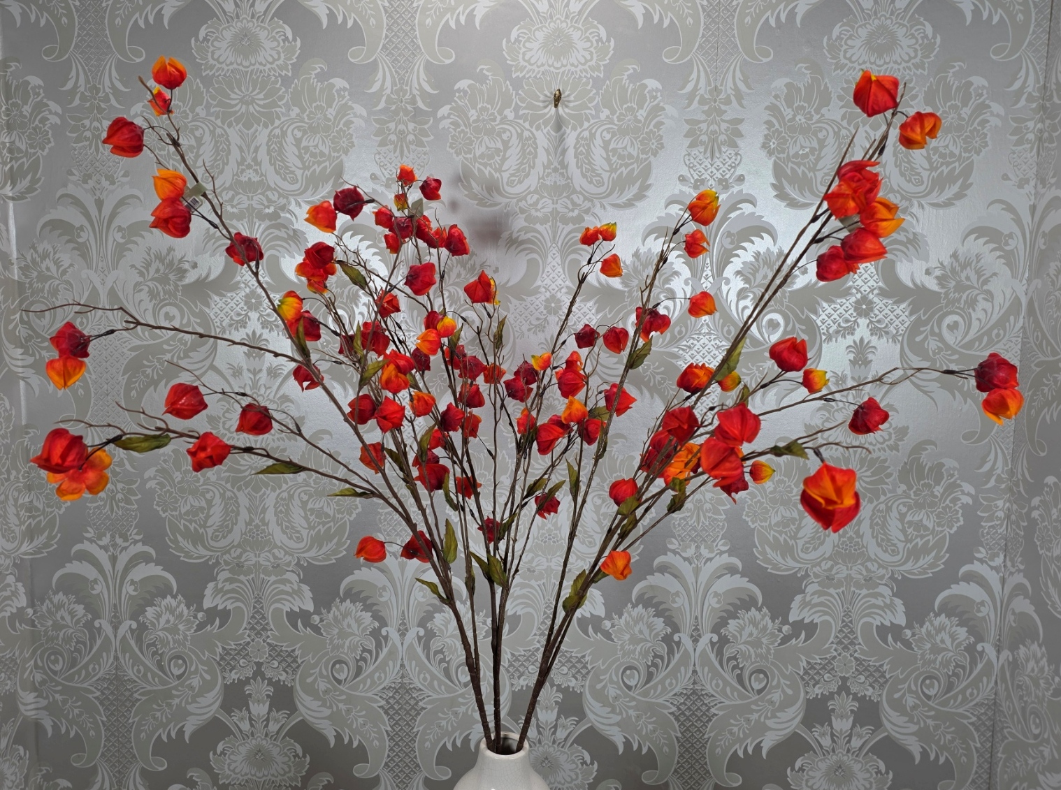 Artificial Chinese Lantern Red/Orange 120cm