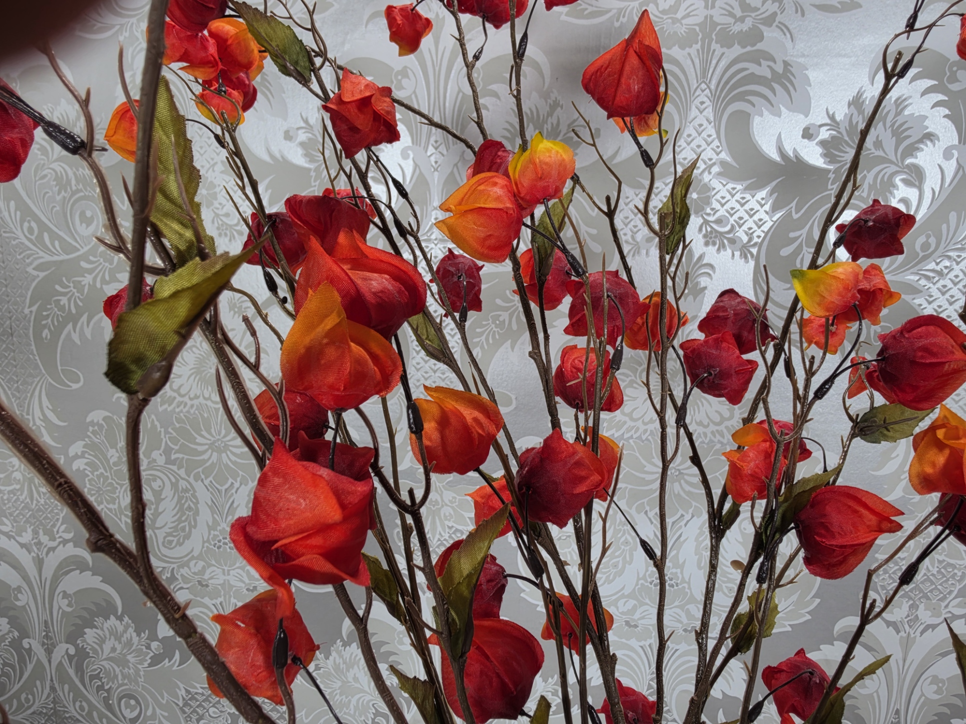 Artificial Chinese Lantern Red/Orange 120cm
