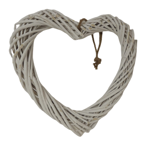 White Willow Heart 35cm-0