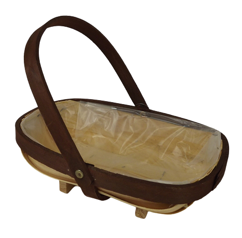 Natural Trug Brown Rim 25cm-0