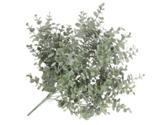 Artificial Spiral Eucalyptus Bush - Green/Grey-0