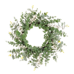 Eucalyptus White Berry Wreath-0