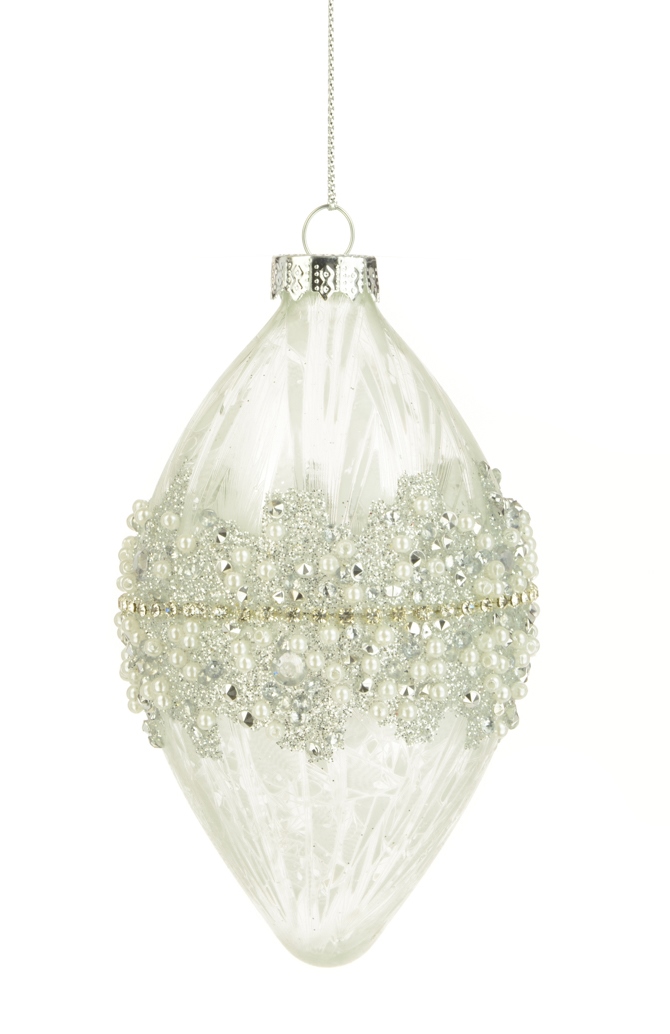 GLASS Helen Finial 6 x 12cm-0