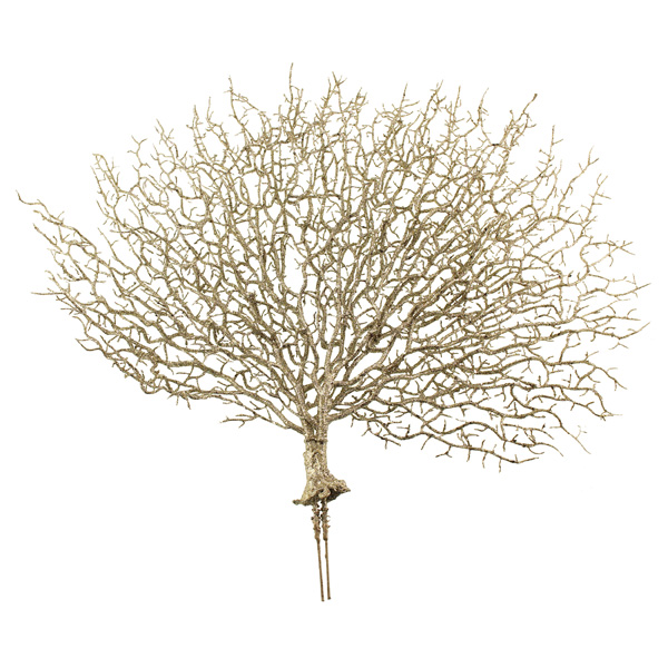 50cm Glittered Coral Pick Champagne-0