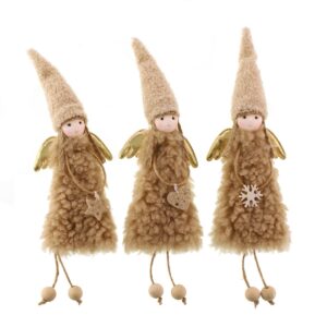34cm Assorted Christmas Angel Hanger Mink x 1-0