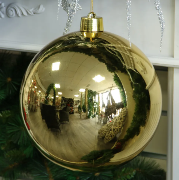 Gold Shiny Shatterproof Bauble (x1) (30cm)-0