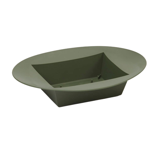 Oval Design Bowl Dark Green-0