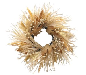 50cm Autumn Grass Foliage Wreath-0