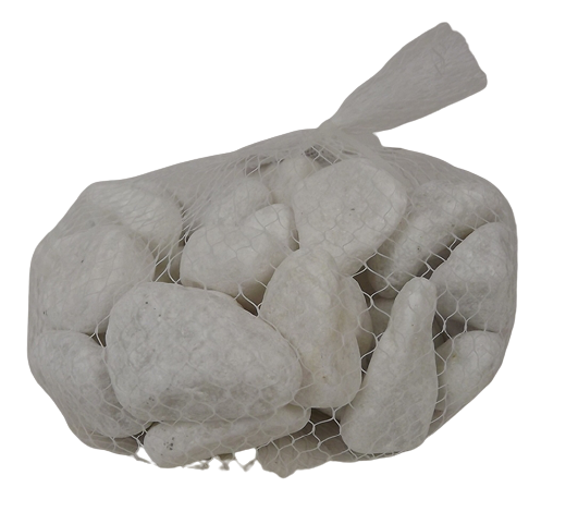 1kg 20-40mm Tumbled Snow White Stones-0