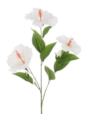 Hibiscus Spray 81cm Cream-0