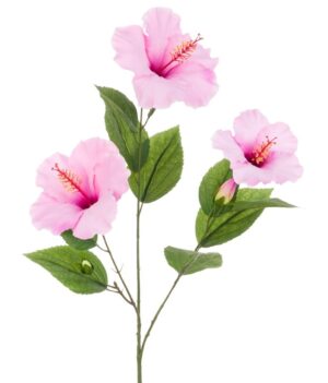 Hibiscus Spray 81cm Pink-0