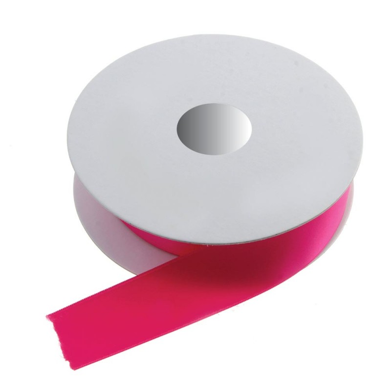 15mm Double Faced Satin - Fuchsia (15mm x 20m)-0