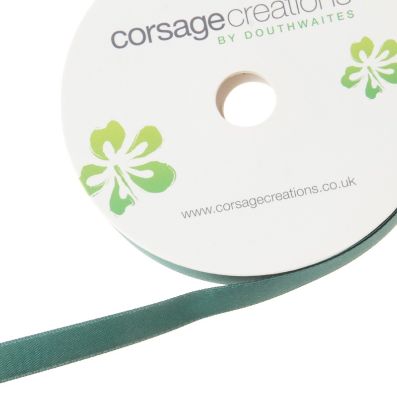 15mm Double Faced Satin - Hunter Green (15mm x 20m)-0