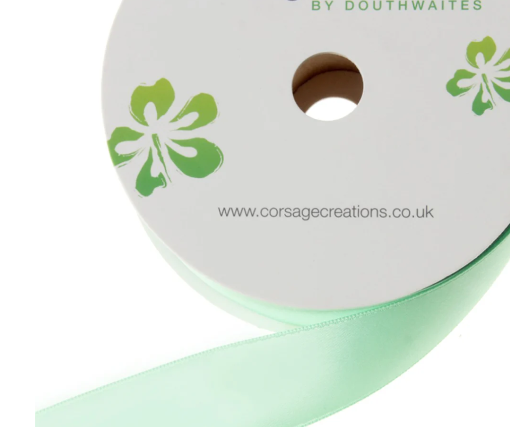 15mm Double Faced Satin - Mint Green (15mm x 20m)-0