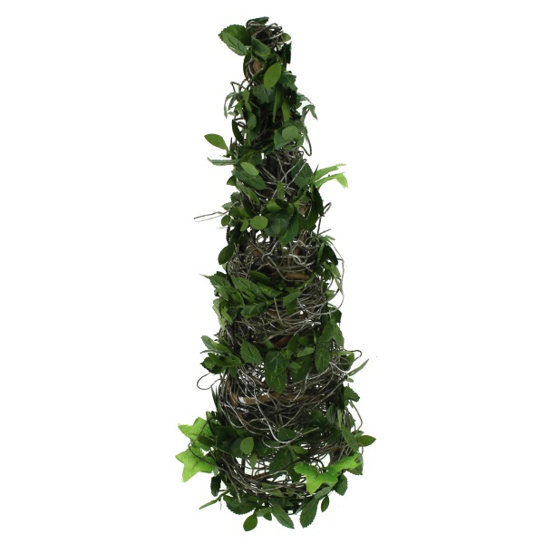 25cm Leaf Cone Tree Green-0