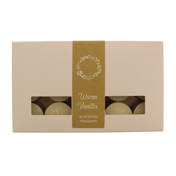 Warm Vanilla Tealights 30 Pack-0