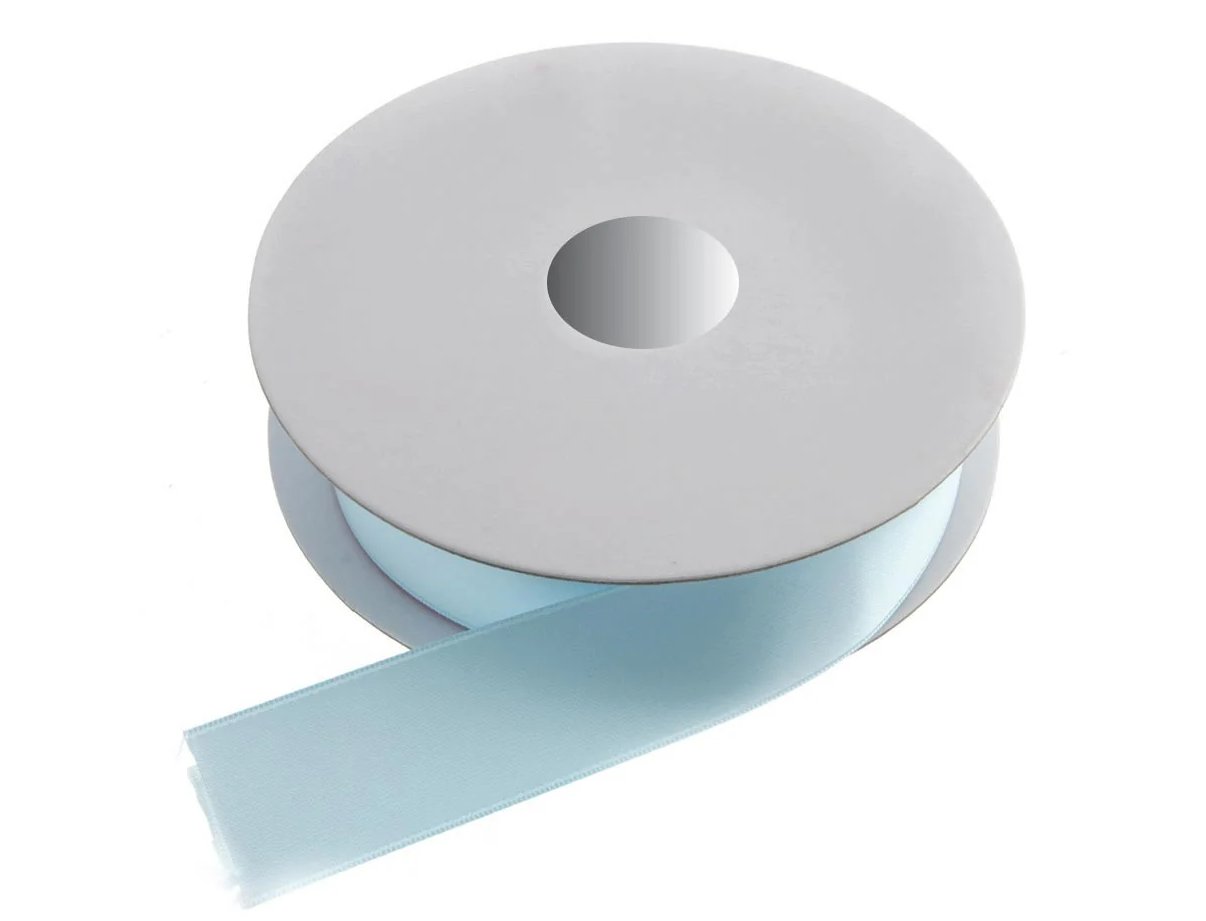 6mm Double Faced Satin - Light Blue (6mm x 20m)-0