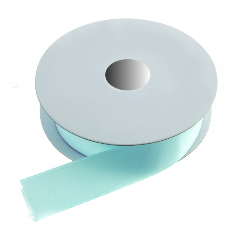 15mm Double Faced Satin - Light Blue (15mm x 20m)-0