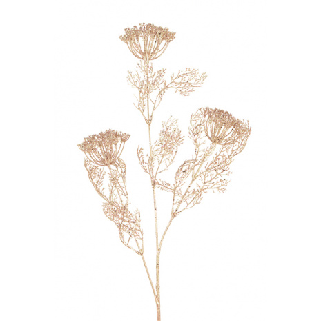 Glittered Dill Spray 71cm Rose Gold-0