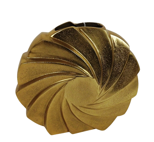 26.5 x 10cm Gold Swirl Vase-0