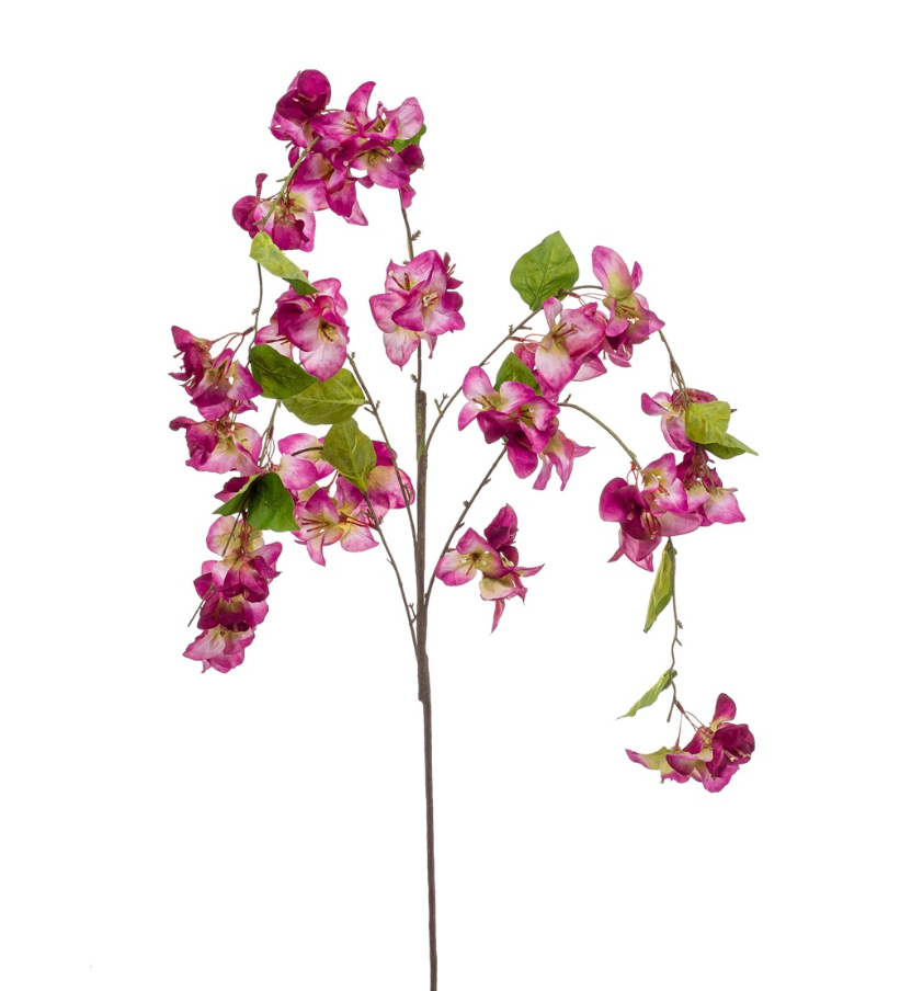 Artificial Bougainvillea Hanging Spray Lt Purple 120cm-0
