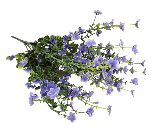 45cm Blossom Foliage Bouquet Blue-0
