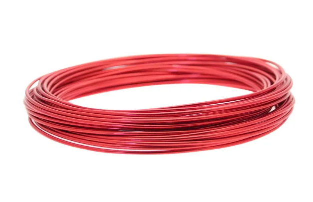 2mm Aluminium Wire x 100g Red-0