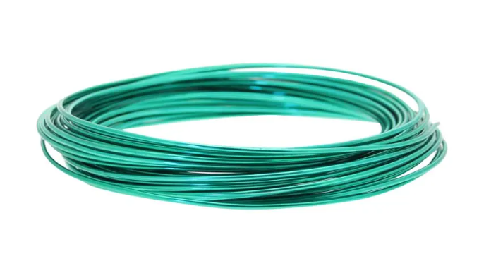 2mm Aluminium Wire x 100g Dark Green-0