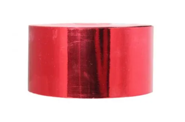 50mm x 25yds Red Metallic Ribbon-0