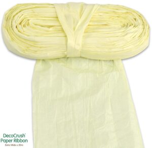 Paper Crush Ribbon Extra Wide x 20mtr Ivory-0