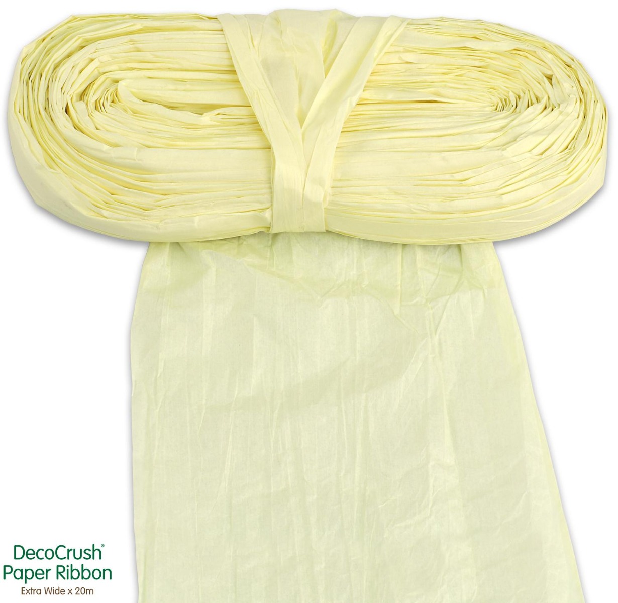 Paper Crush Ribbon Extra Wide x 20mtr Ivory-0