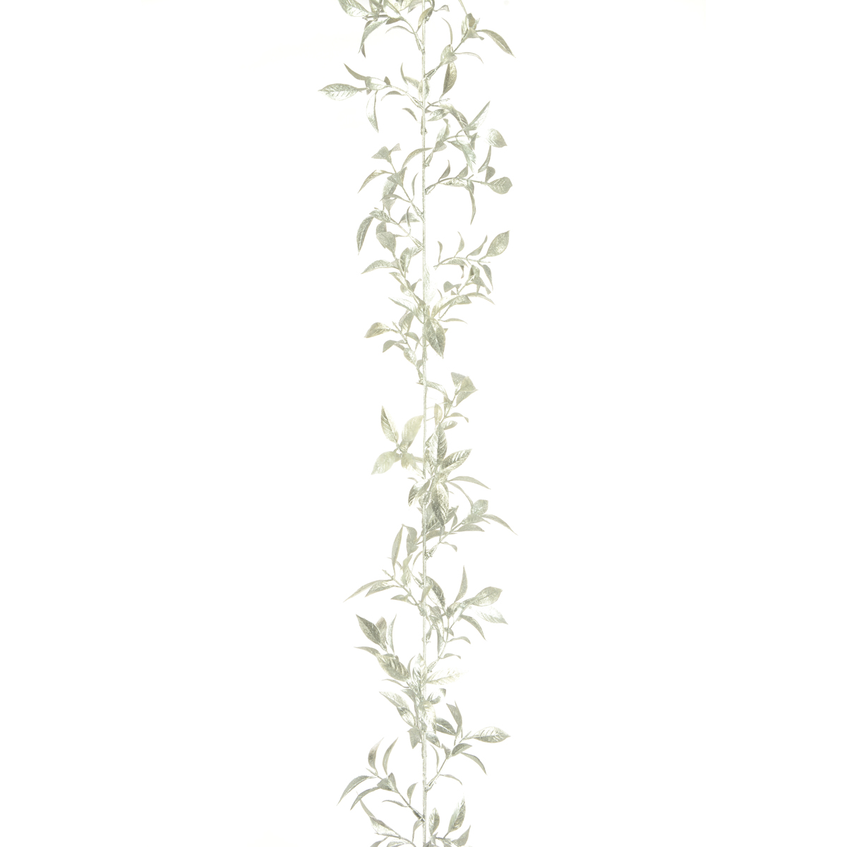 Sparkle Mini Leaf Garland 180cm Silver-0