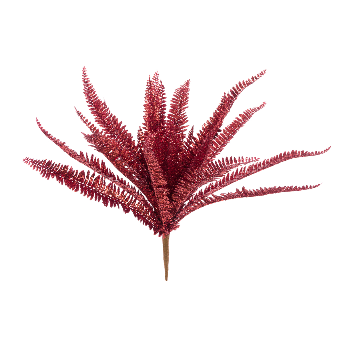 Glittered Boston Fern 51cm Red-0
