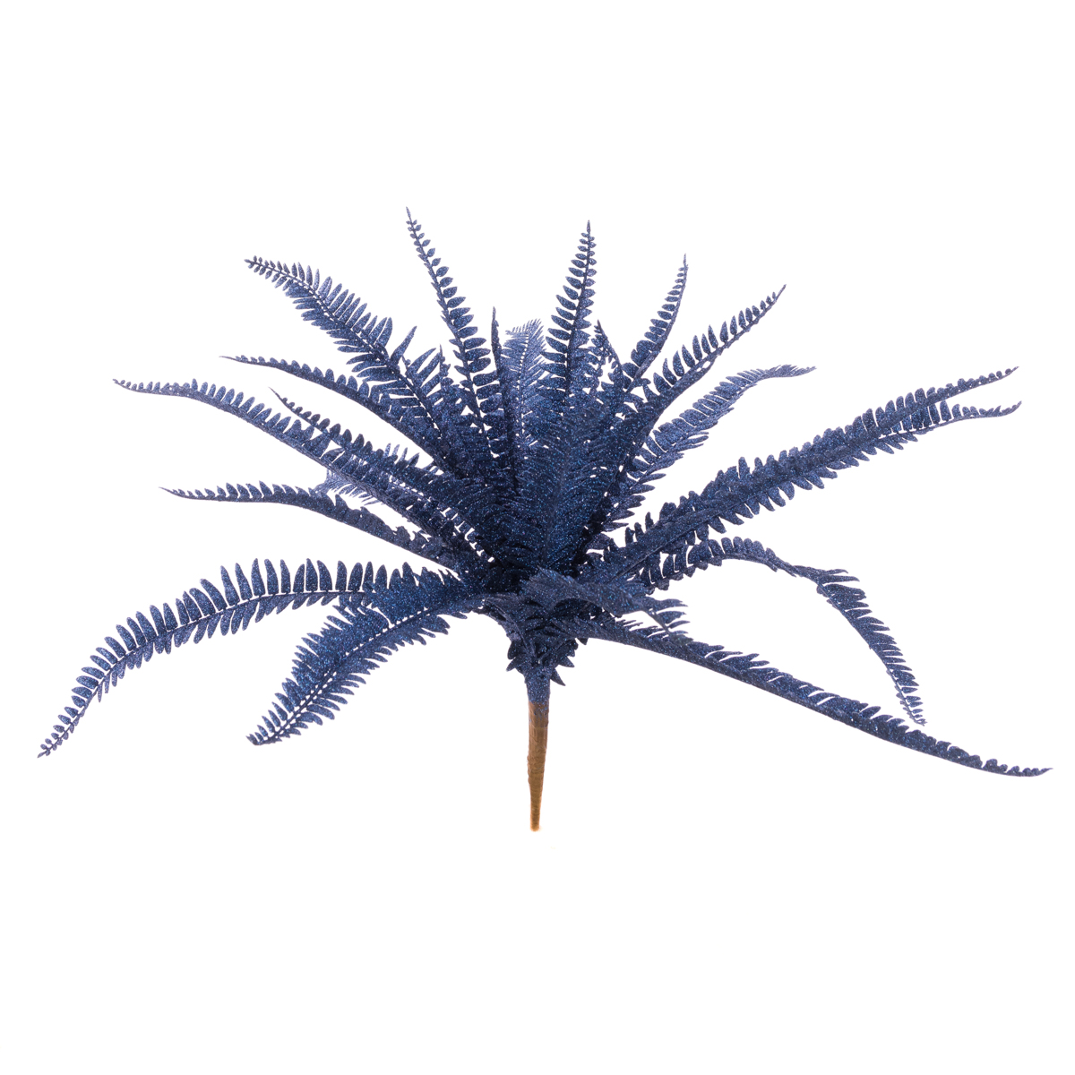 Glittered Boston Fern 51cm Dark Blue-0