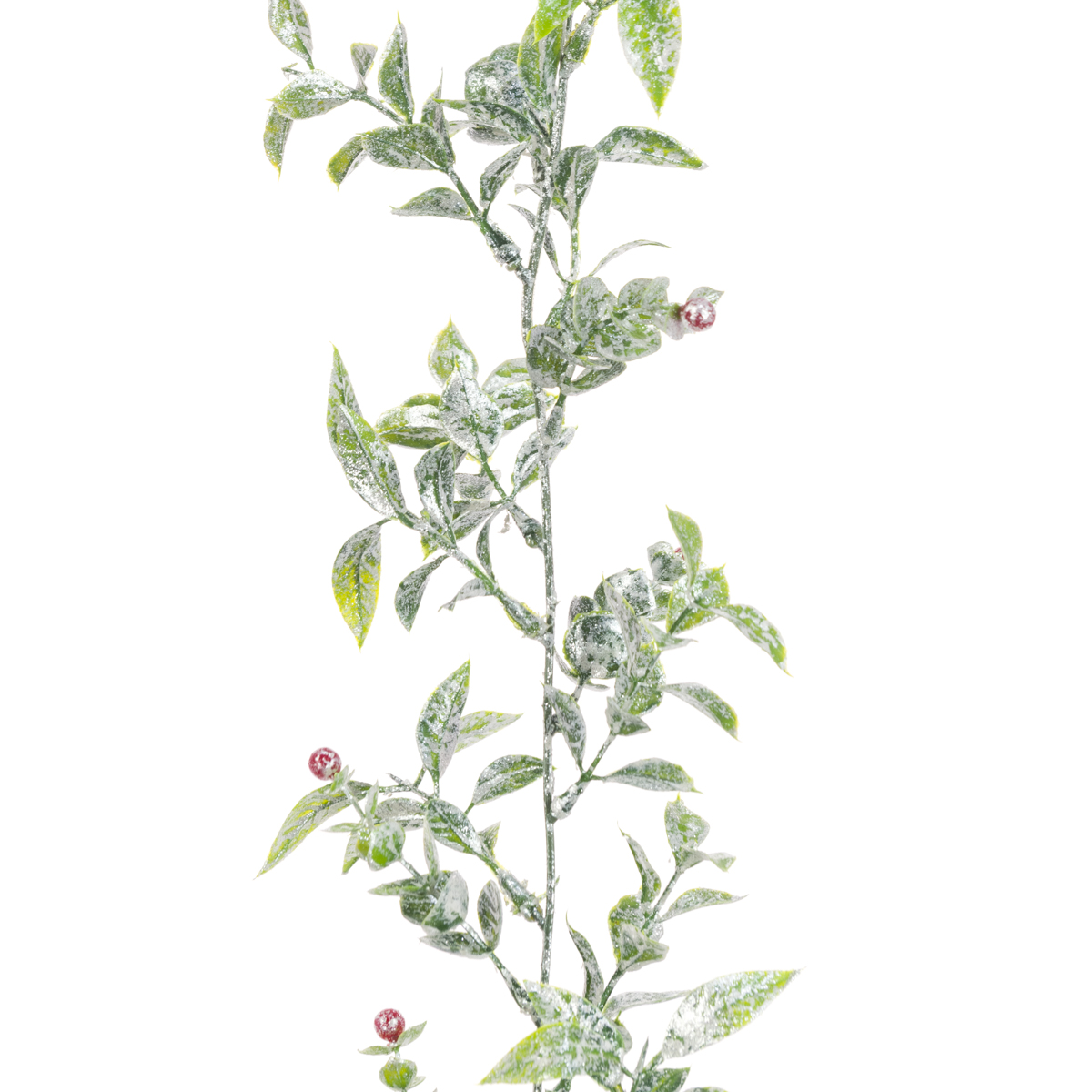 Sparkle Leaf Berry Garland 180cm-0