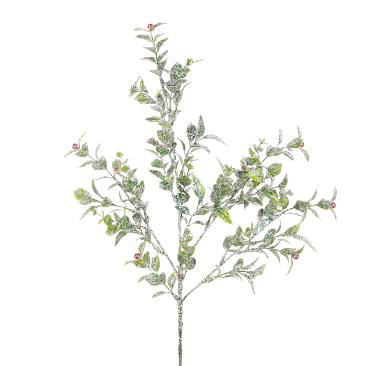 Sparkle Leaf Berry Spray 71cm Green/Red-0