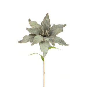 Lux Poinsettia Spray 62cm Grey-0