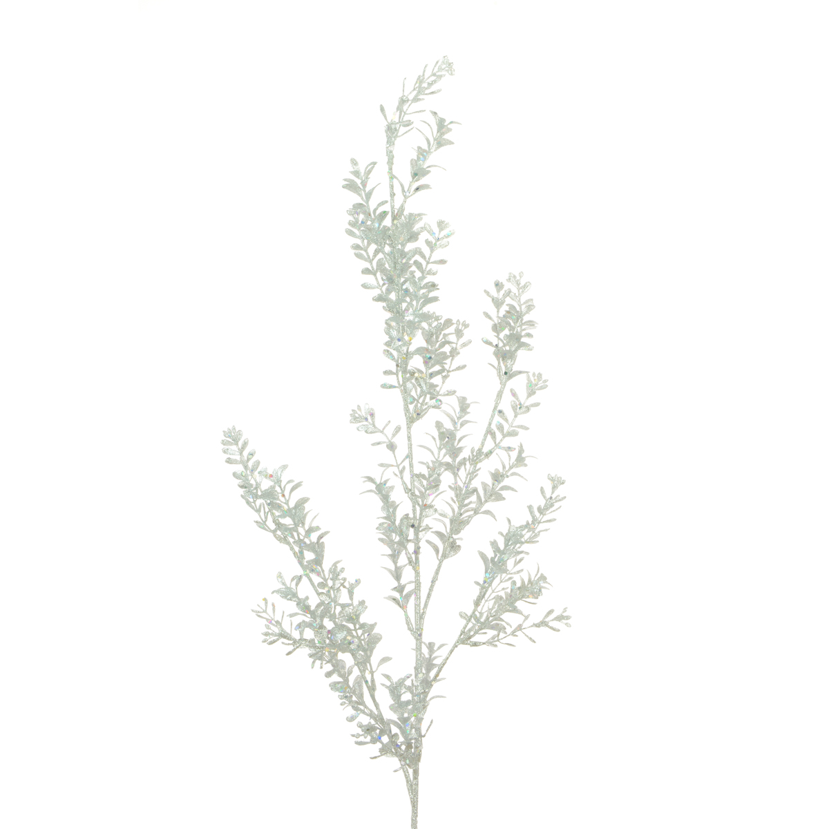 Sparkle Boxwood Spray 78cm Silver-0