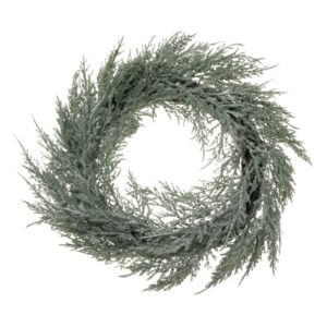 Glittered Pine Wreath - Green (50cm diameter)-0