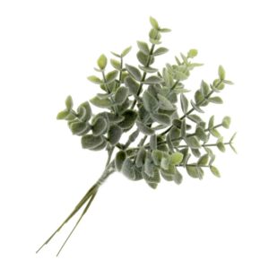 Frosted Eucalyptus Pick - Green x 3 Stems 23cm-0
