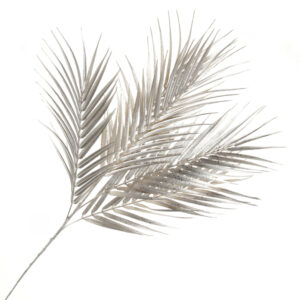Glittered Areca Palm Branch - Champagne (70cm long)-0