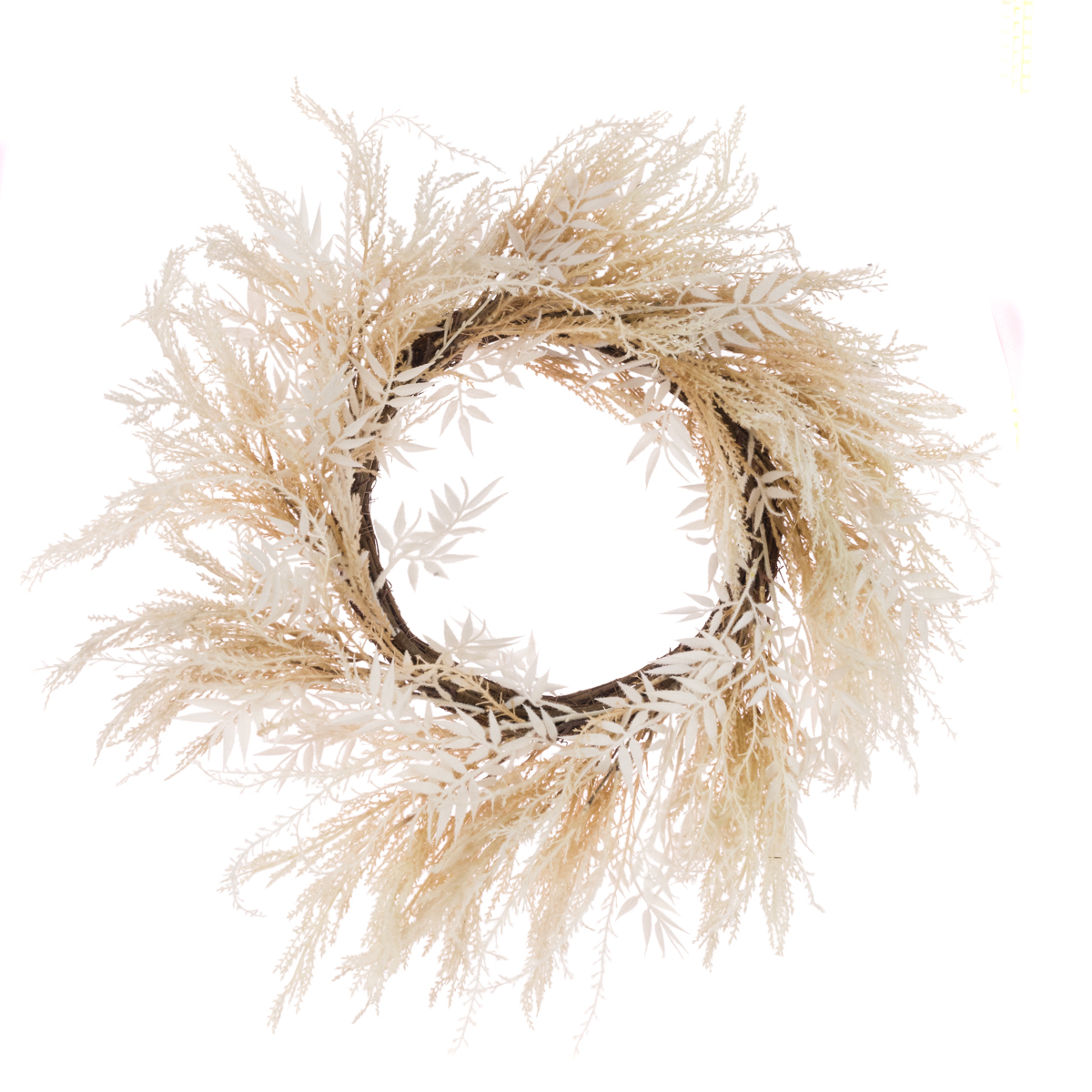Natural Reed Wreath 53cm-0