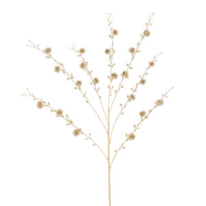 Metallic Thistle Spray 80cm Gold-0