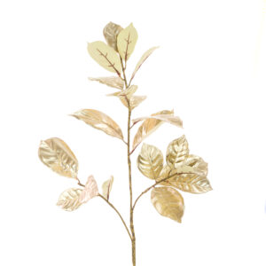 Metallic Magnolia Leaf Spray Gold-0
