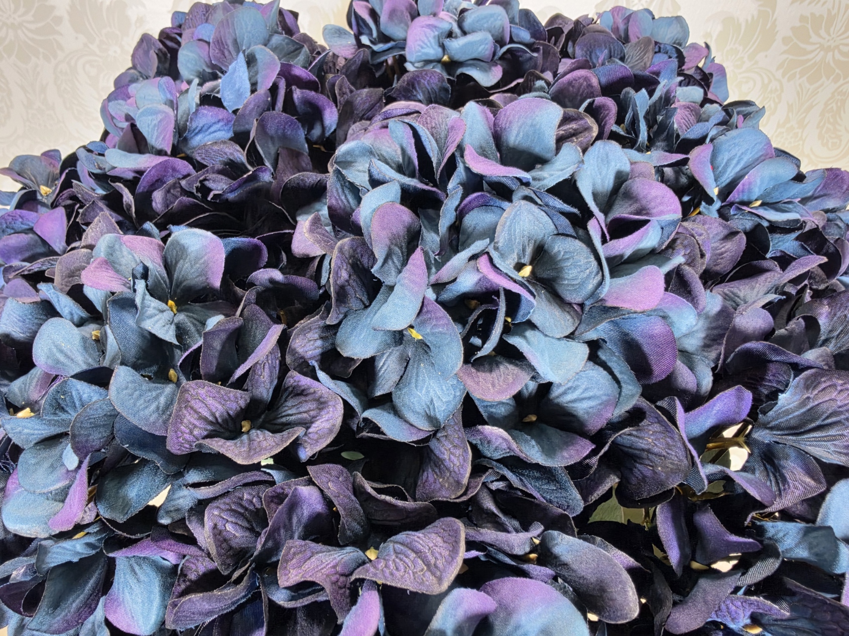 Christmas Artificial Luxury Hydrangea 68cm Dark Blue