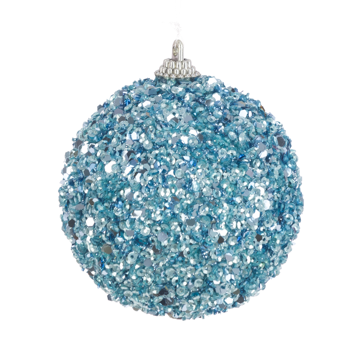 Shimmer Glitterball 8cm Blue-0